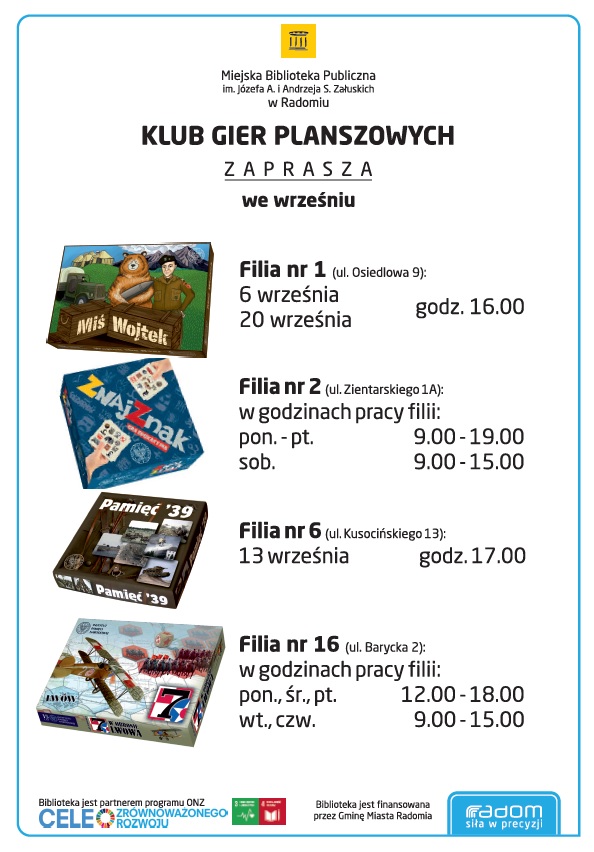 klub gier planszowych