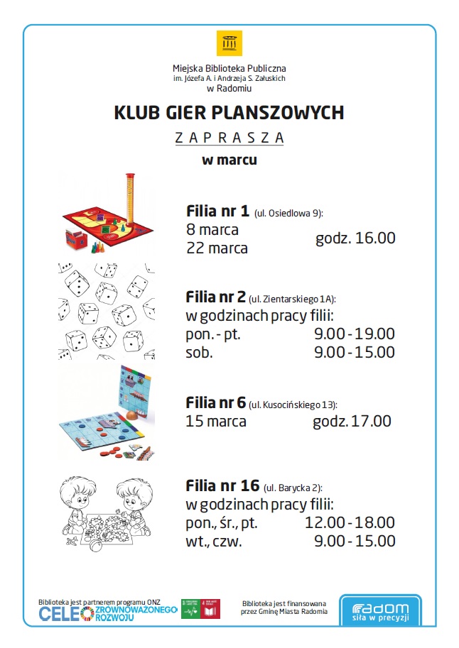 klub gier planszowych marzec